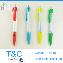 Pluma de bola promocional plástico bandera Tc-Pb003